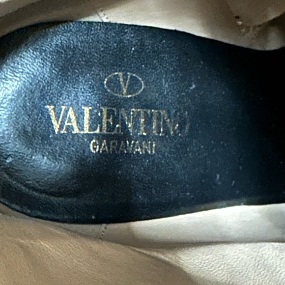 VALENTINO GARAVANI  Tan-Go 155 leather platform ankle boots - Picture 5 of 12